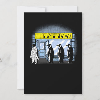Cartão De Agradecimento Presente de tatuagem Pengiun