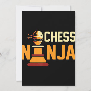 Cartão De Agradecimento Presente legal Chess Ninja Chess