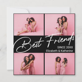 Cartão De Agradecimento Presente para a Colagem de Fotografias dos Melhore