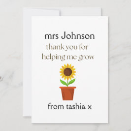 Cartão De Agradecimento Presente Personalizado para Professor, Presente de