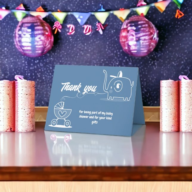 Cartão De Agradecimento Presentes para Chá de Bebê (Criador carregado)