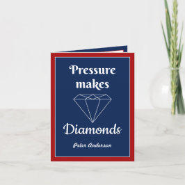 Cartão De Agradecimento Pressão faz Diamantes Cartaz de Parabéns