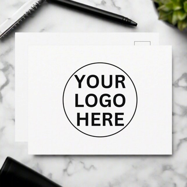 Cartão de Agradecimento Preto e Branco Profissiona (Criador carregado)