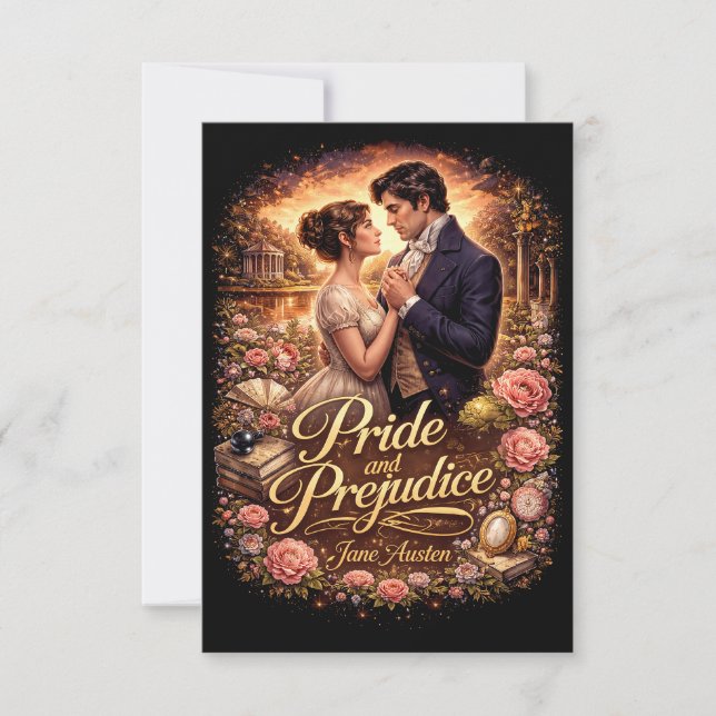 Cartão De Agradecimento Pride and Prejudice (Frente)