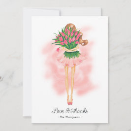 Cartão De Agradecimento Primavera Tea Party