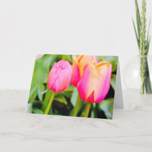 CARTÃO DE AGRADECIMENTO PRIMAVERA TULIPS