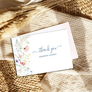 Cartão De Agradecimento Primavera Wildflower Baby in Bloom Multi-color