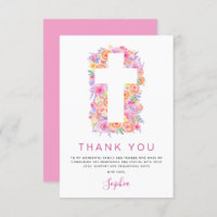 Primeira Comunhão Obrigado Rosa Rosa Rosa Floral