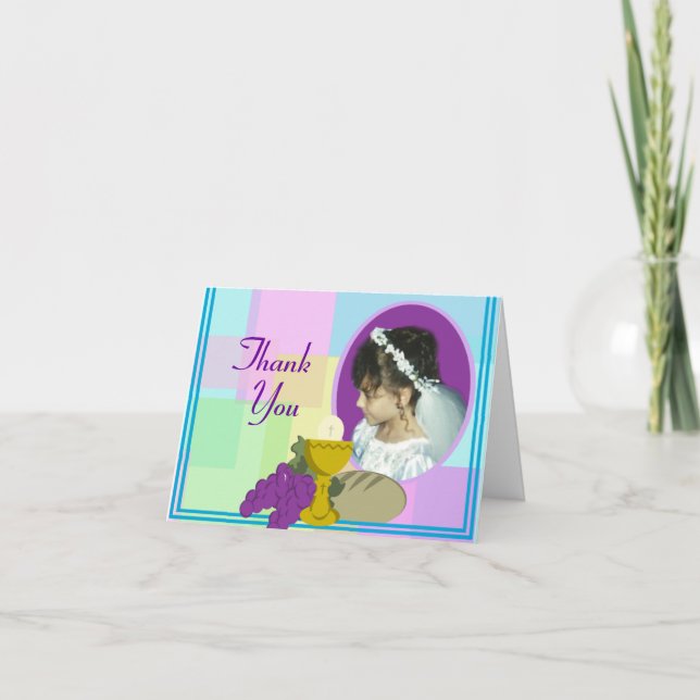 Cartão De Agradecimento Primeira Comunicação/ Obrigado (Frente)