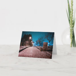 Cartão De Agradecimento Primeira neve