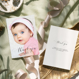 Cartão De Agradecimento Primeiro aniversario de Bebê Obrigado Sugestões El