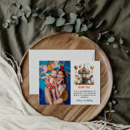 Cartão De Agradecimento Primeiro aniversario do Festival de Carnaval de Ci