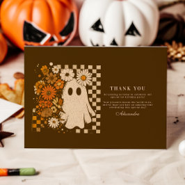 Cartão De Agradecimento Primeiro aniversario Fantástico Rustic Checkerboar