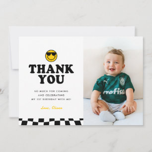 Cartão De Agradecimento Primeiro aniversario Feliz Fotografia de Cara Lega