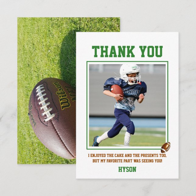 Cartão De Agradecimento Primeiro Ano de Redução | Festa de primeiro aniver (Frente/Verso)