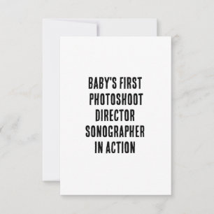 Cartão De Agradecimento Primeiro diretor de fotografia do bebê - Sonograph