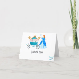 Cartão De Agradecimento Princesa Cinderella - Decoração da Festa de aniver