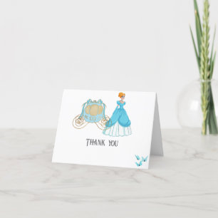 Cartão De Agradecimento Princesa Cinderella - Decoração da Festa de aniver
