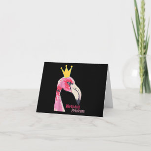 Cartão De Agradecimento Princesa de aniversário Flamingo   Flamingo-Cute