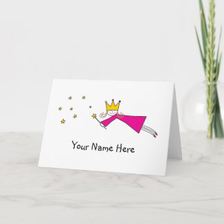 Cartão De Agradecimento Princesa Fada Nota