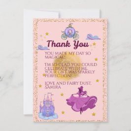 Cartão De Agradecimento Princesa Obrigado