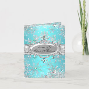 Cartão De Agradecimento Princess Winter Wonderland Thank You Card