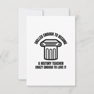 Cartão De Agradecimento Professor de História Qualificada