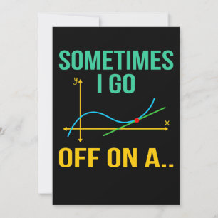 Cartão De Agradecimento Professor de Matemática Tangente Estudante de Mat