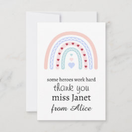 Cartão De Agradecimento Professor de Natal Obrigado Você personalizou o Pr