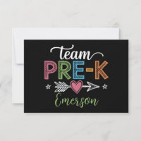 Professor de Pré-Escola Pré-K de Nome Personalizad