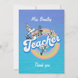 Cartão De Agradecimento Professor, obrigado com amor e respeito