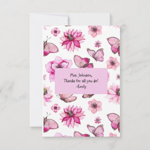 Cartão De Agradecimento Professor Personalizado Obrigado Por Nos Ajudar A 