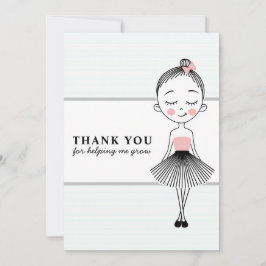 Cartão De Agradecimento Professora Doce Menina Obrigada