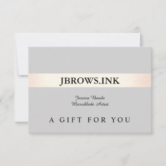 Cartão De Agradecimento Promocional de Certificado de Oferta do Beauty Spa