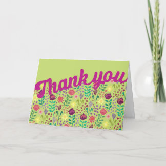 Cartão De Agradecimento Protea Floral Impressão Millefleur