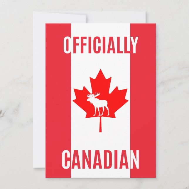 Cartão De Agradecimento Proud New Canadian Citizen Card – Patriotic Gift (Frente)