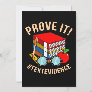 Cartão De Agradecimento Prove Evidências de Texto Professor de Língua In