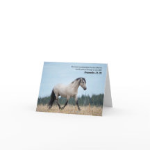 Provérbios 21:31 Verso de Bíblia de Cavalo Selvage