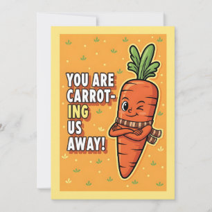 Cartão De Agradecimento Punição de Cenoura Fofa Você Está Carrotando Nós L