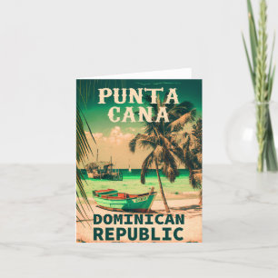 Cartão De Agradecimento Punta Cana Dominicana - Obrigado Vintage Souvenir 