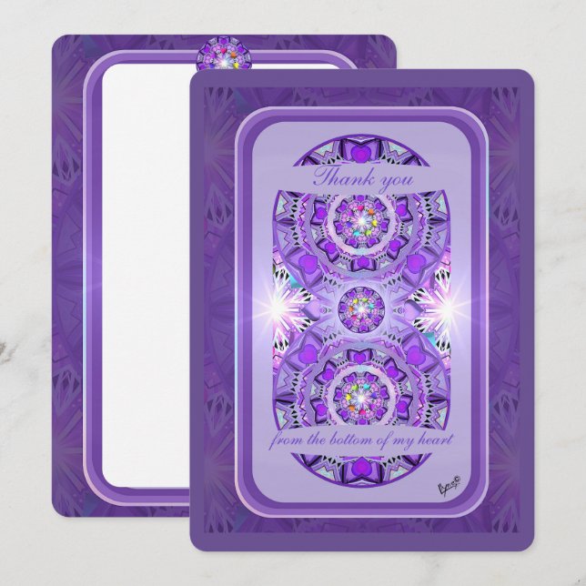 Cartão De Agradecimento Puro W2 (Frente/Verso)