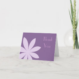 Cartão De Agradecimento Purple Daisy Flower Obrigado