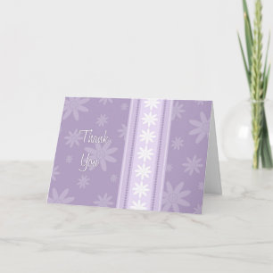 Cartão De Agradecimento Purple Flowers Thank You Flower Girl Card
