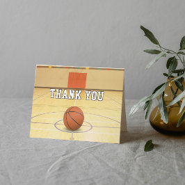 Cartão De Agradecimento Quadra de Basquete Esporte