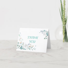 Cartão De Agradecimento Quadro de Flor Adorável Obrigado