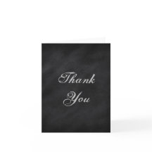 Quadro negro elegante Obrigado