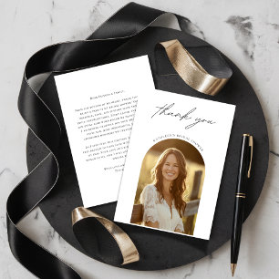 Cartão De Agradecimento Qualquer Chá de panela de Fotografia de Arch Simpl