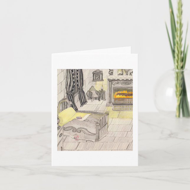 Cartão De Agradecimento Quarto Com Ratos 🐀 (Frente)