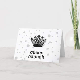 Cartão De Agradecimento Queens Rule Crown