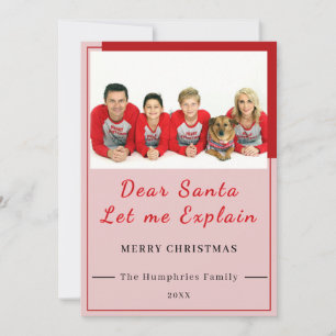 Cartão De Agradecimento Querido Papai Noel, Deixe-me Explicar - Foto diver